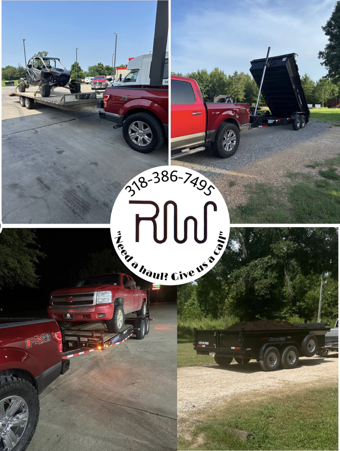 RW Land and Hauling logo