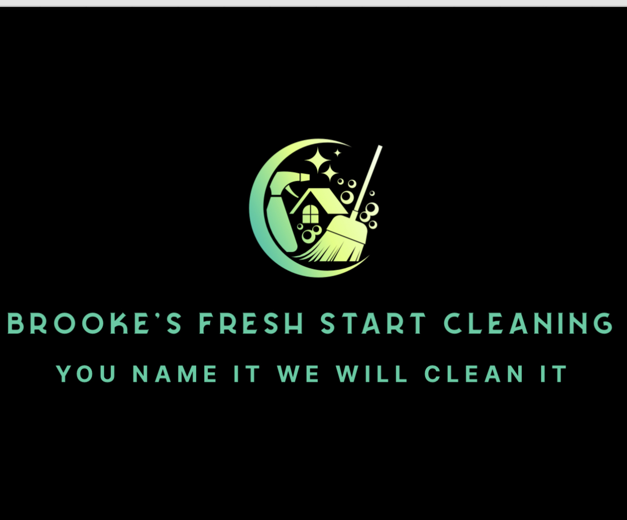 Brooke’s fresh start cleaning logo