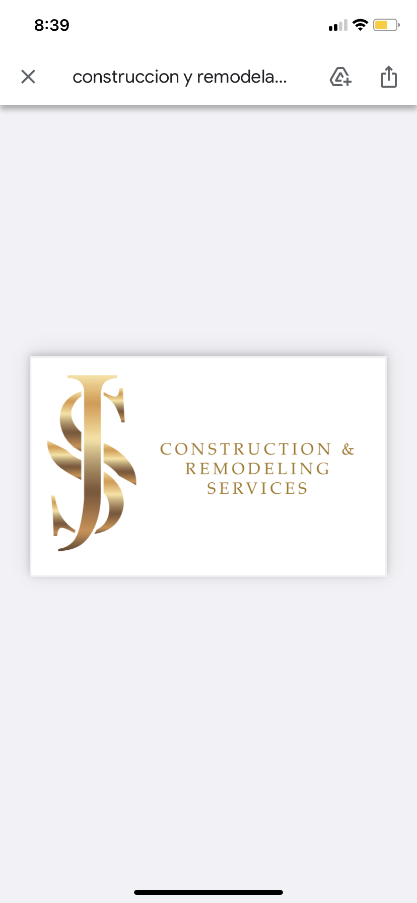 J.S construction and remodeling logo