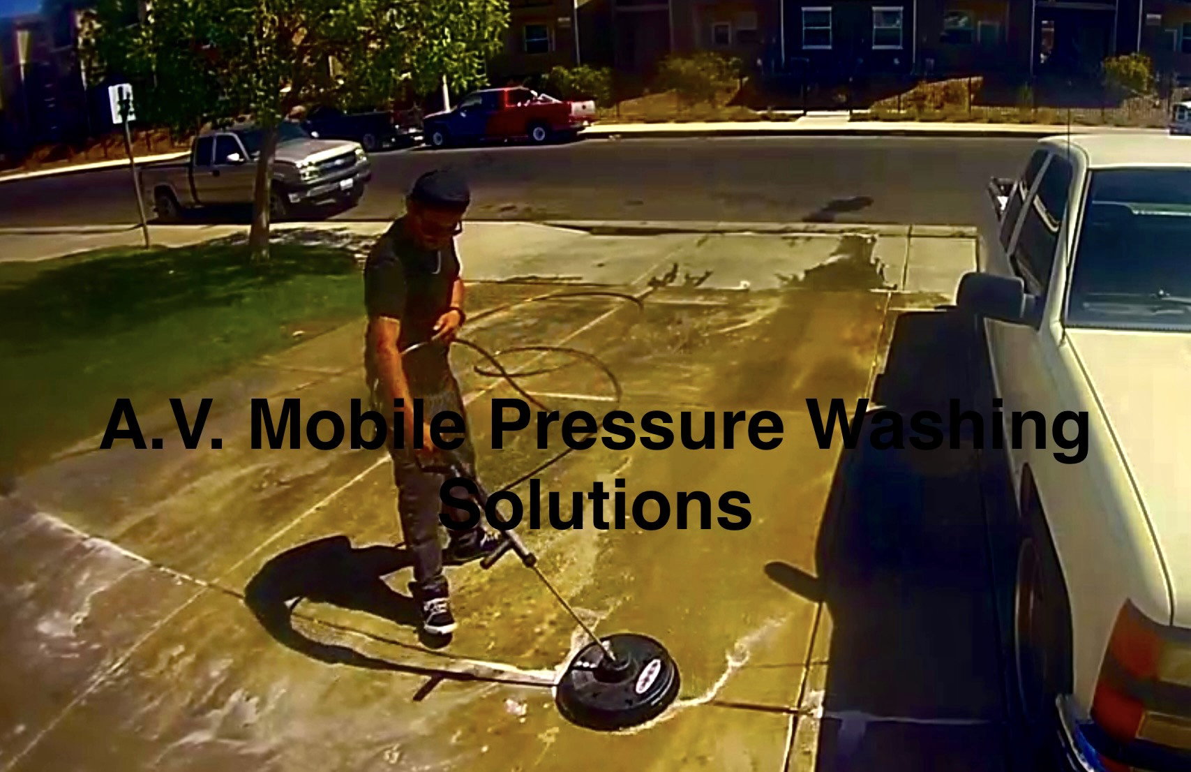 A.V. Mobile pressure washing Solutions. logo