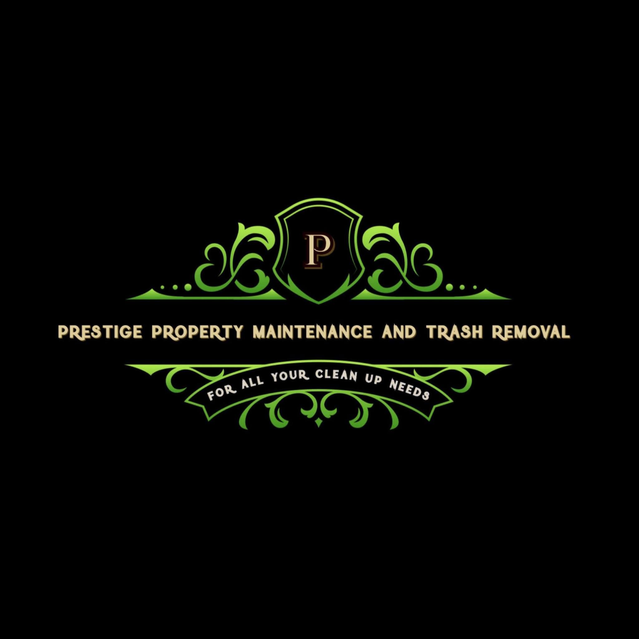 Prestige property maintenance and trash removal logo