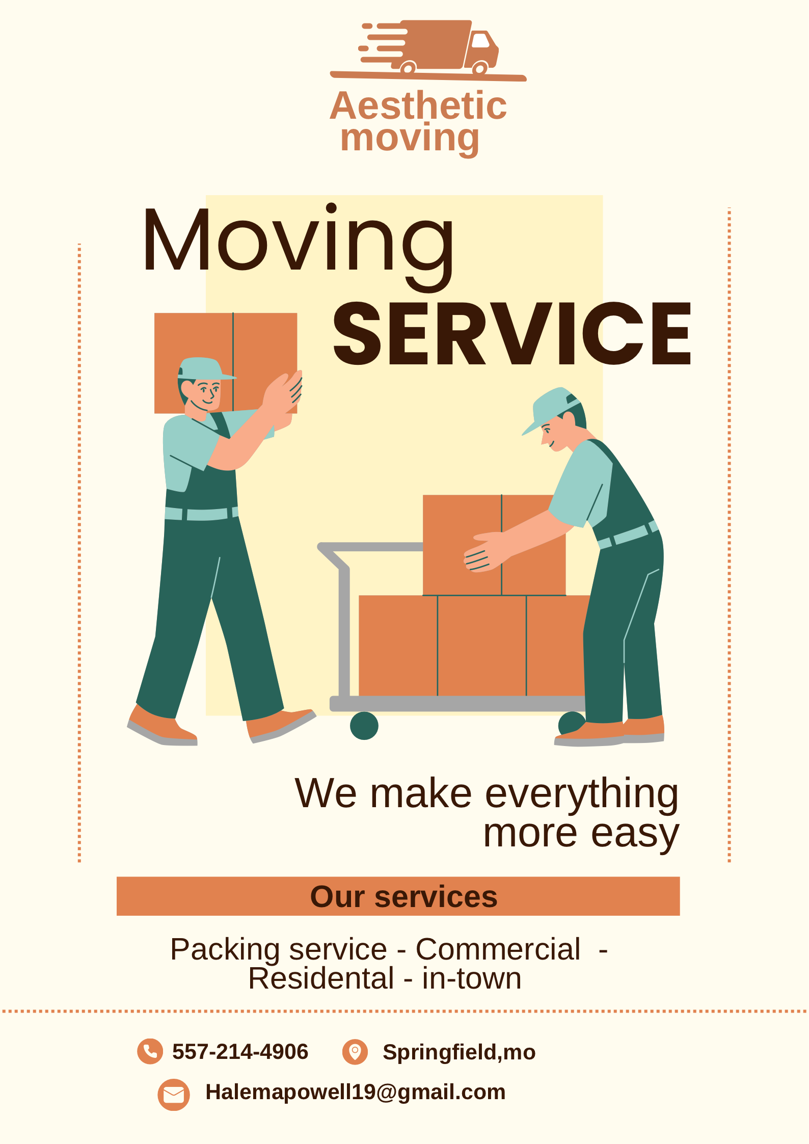Aesthetic moving logo