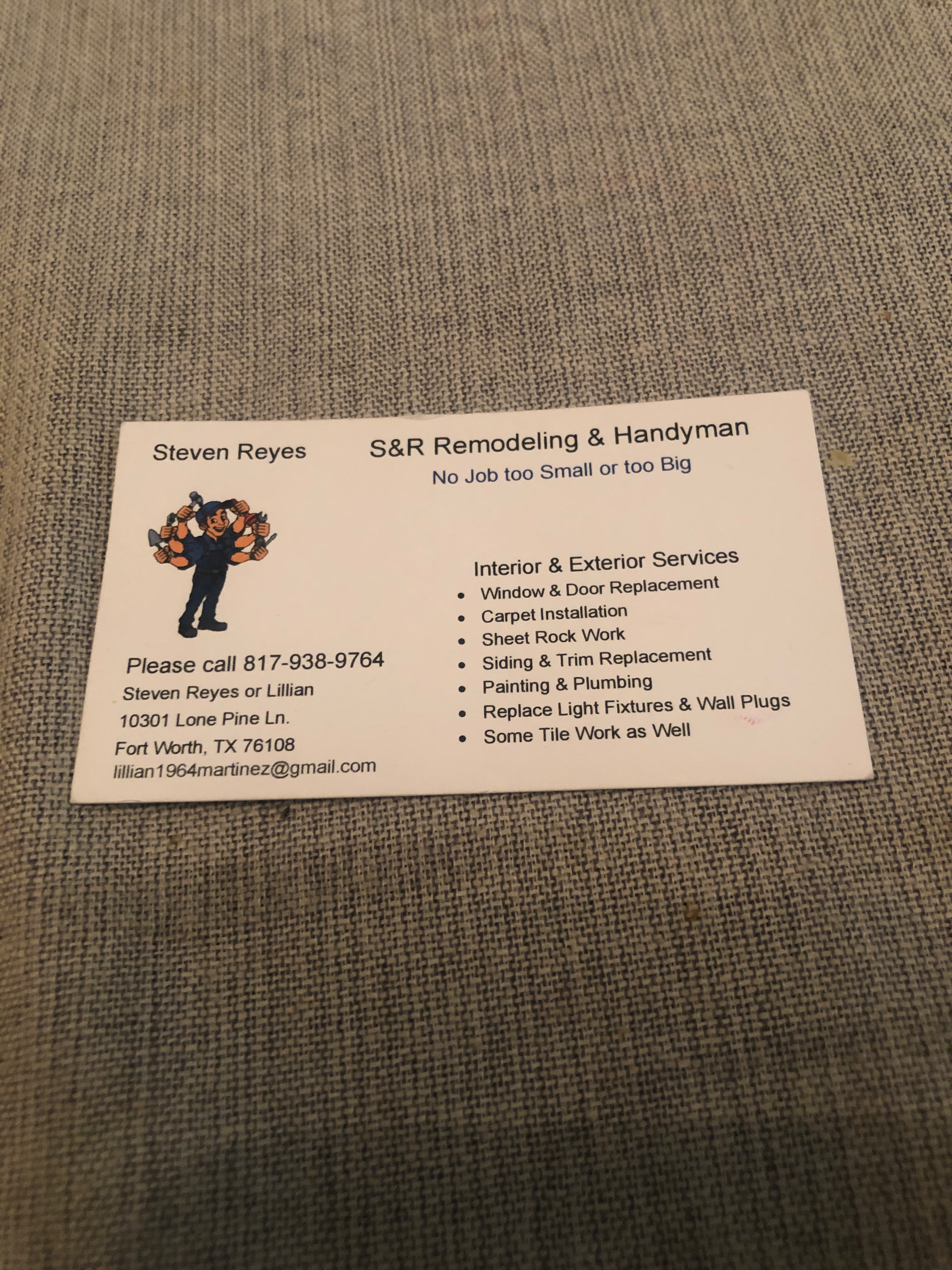 Avatar for S&R Handyman and Remodeling