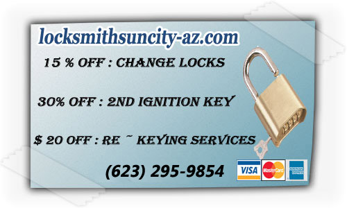 service of locksmith Sun City Arizona logo