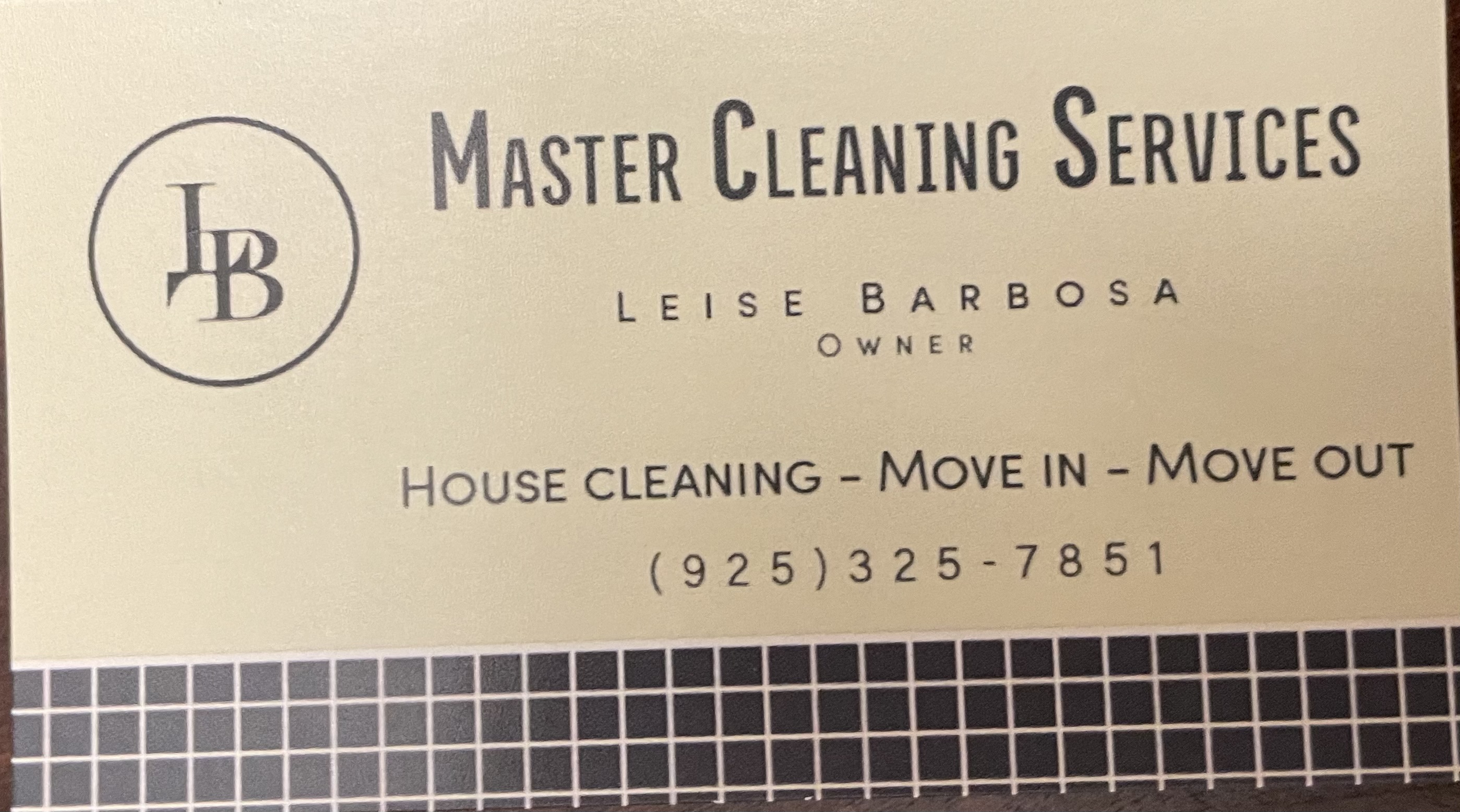 Logo for LB House Cleaning Services