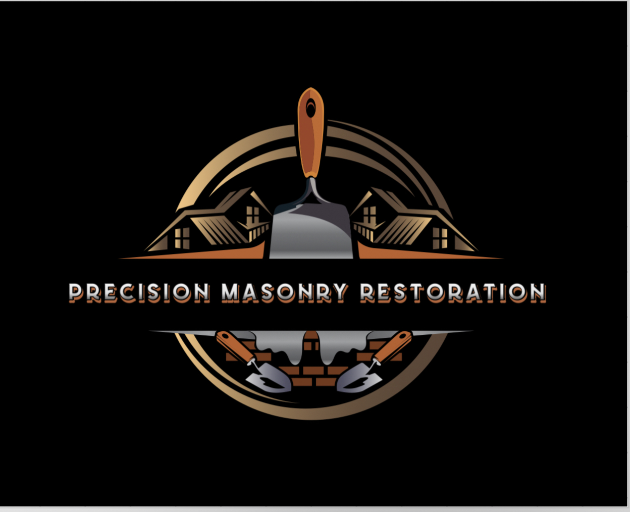 Precision masonry restoration logo