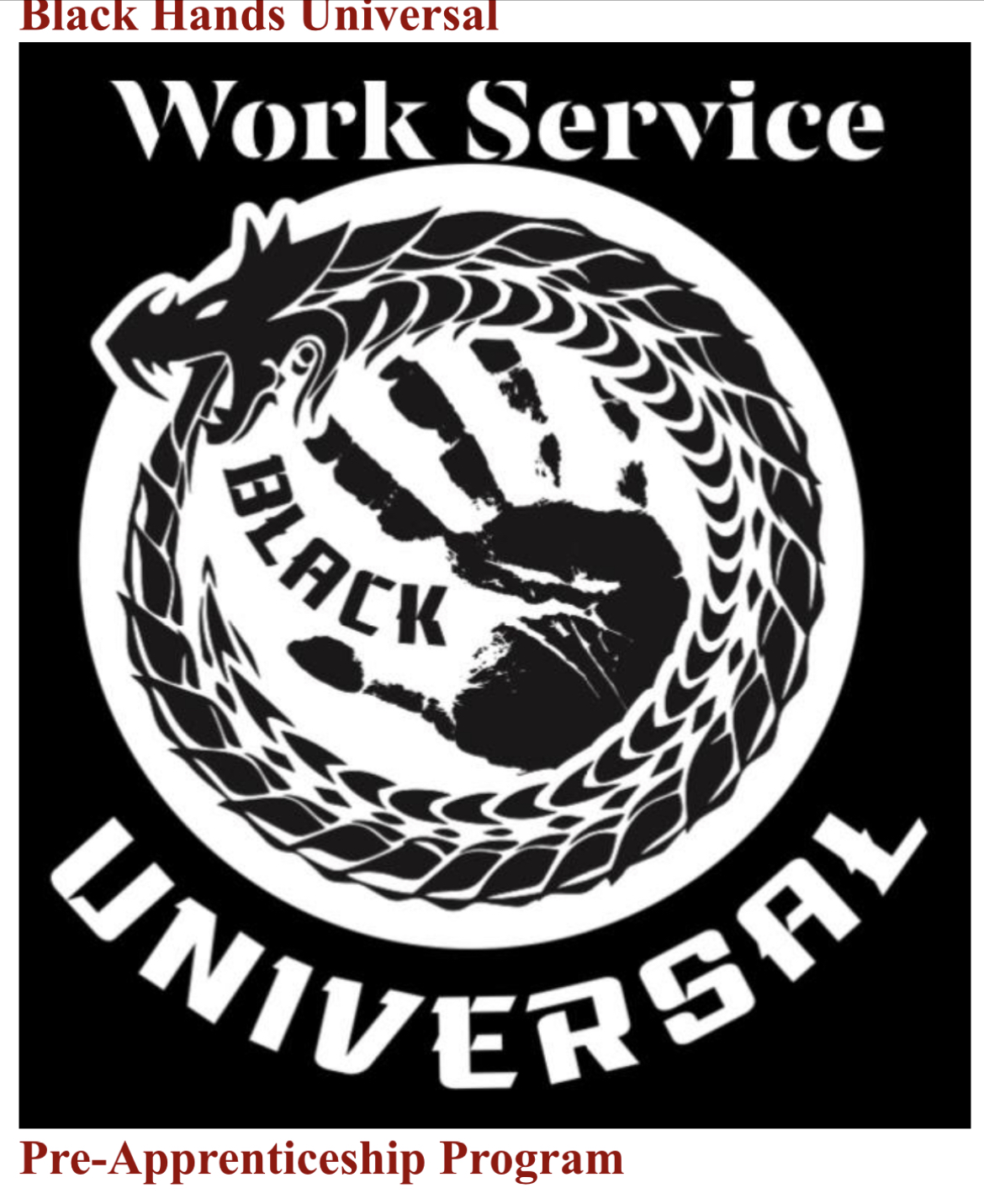 Black Hands Universal, Omega Contractors logo
