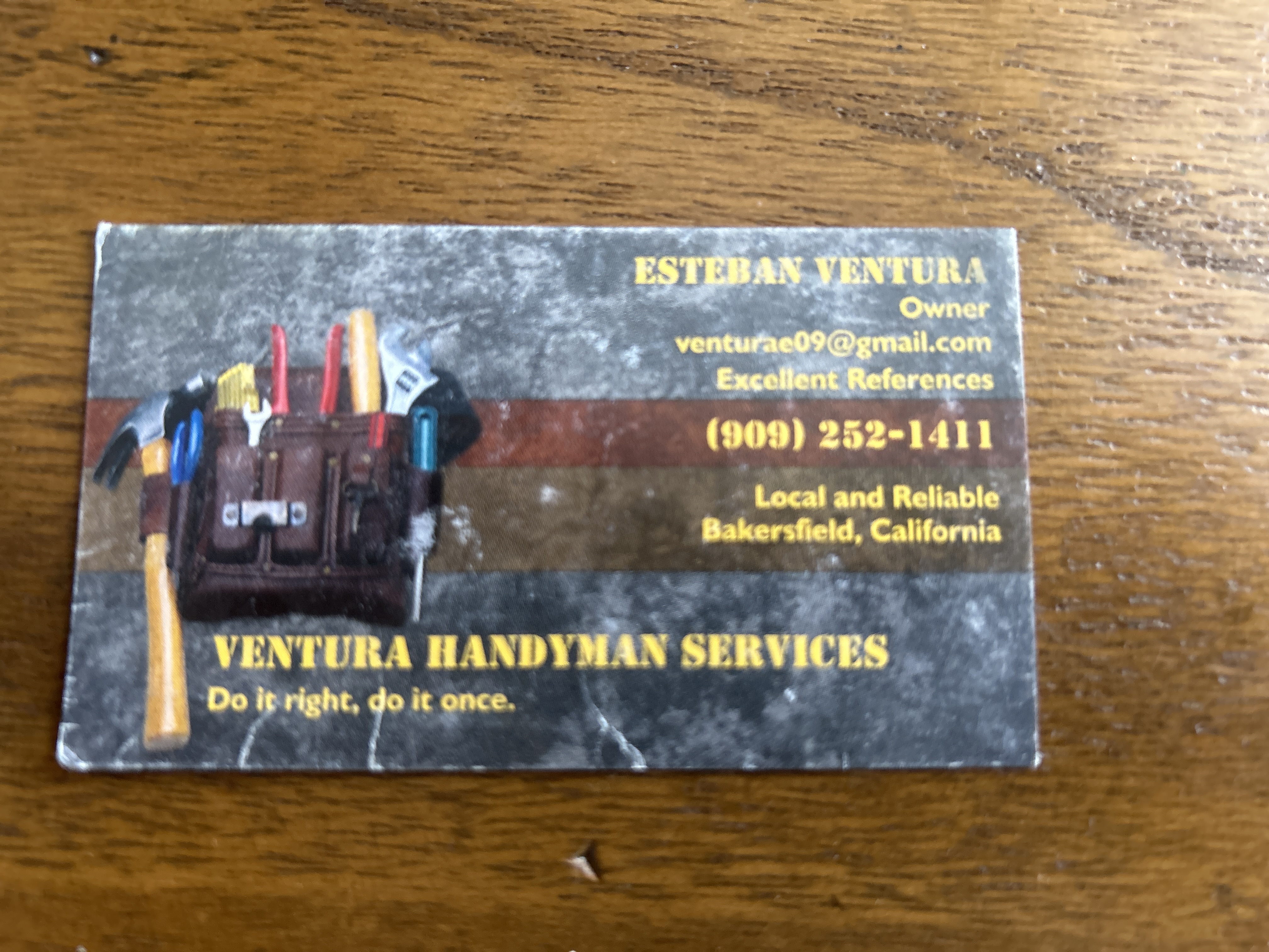 Ventura handyman logo