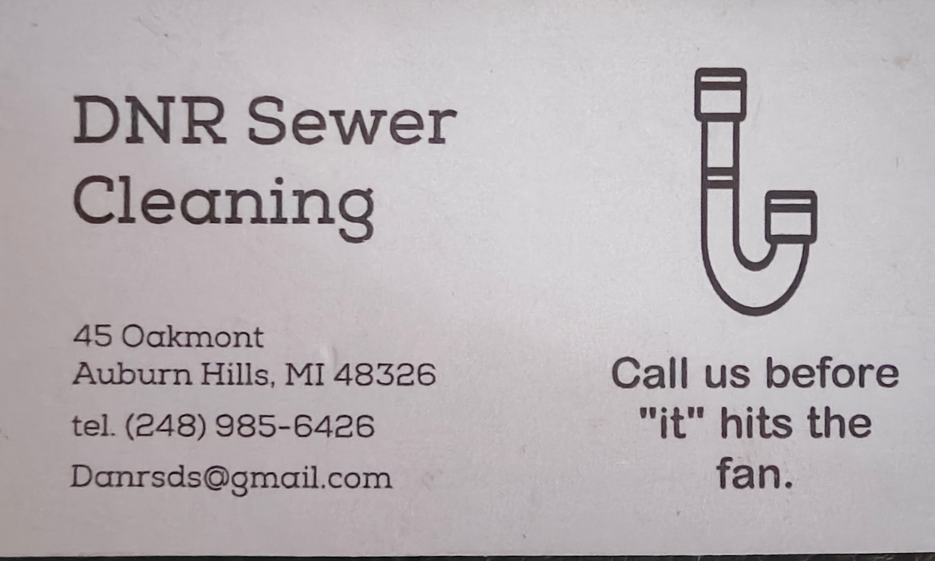 DNR Sewer Cleaning logo