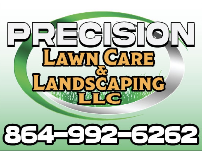 Precision, lawn care, and landscaping logo