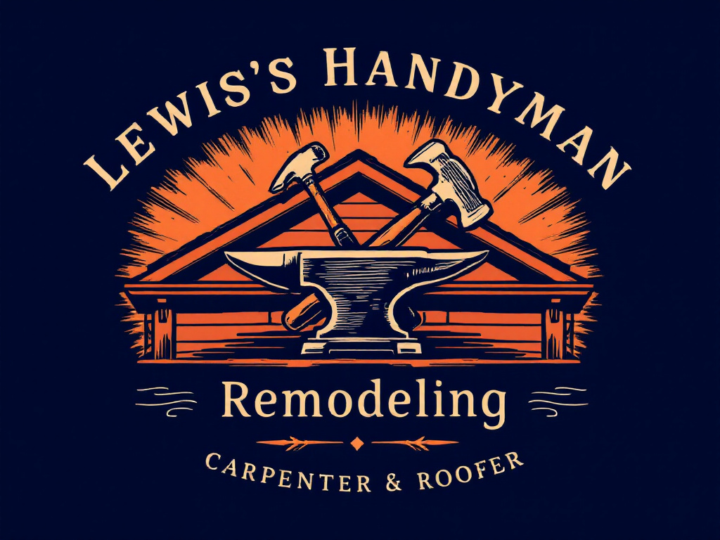 Lewis handyman service carpentry & roofing logo
