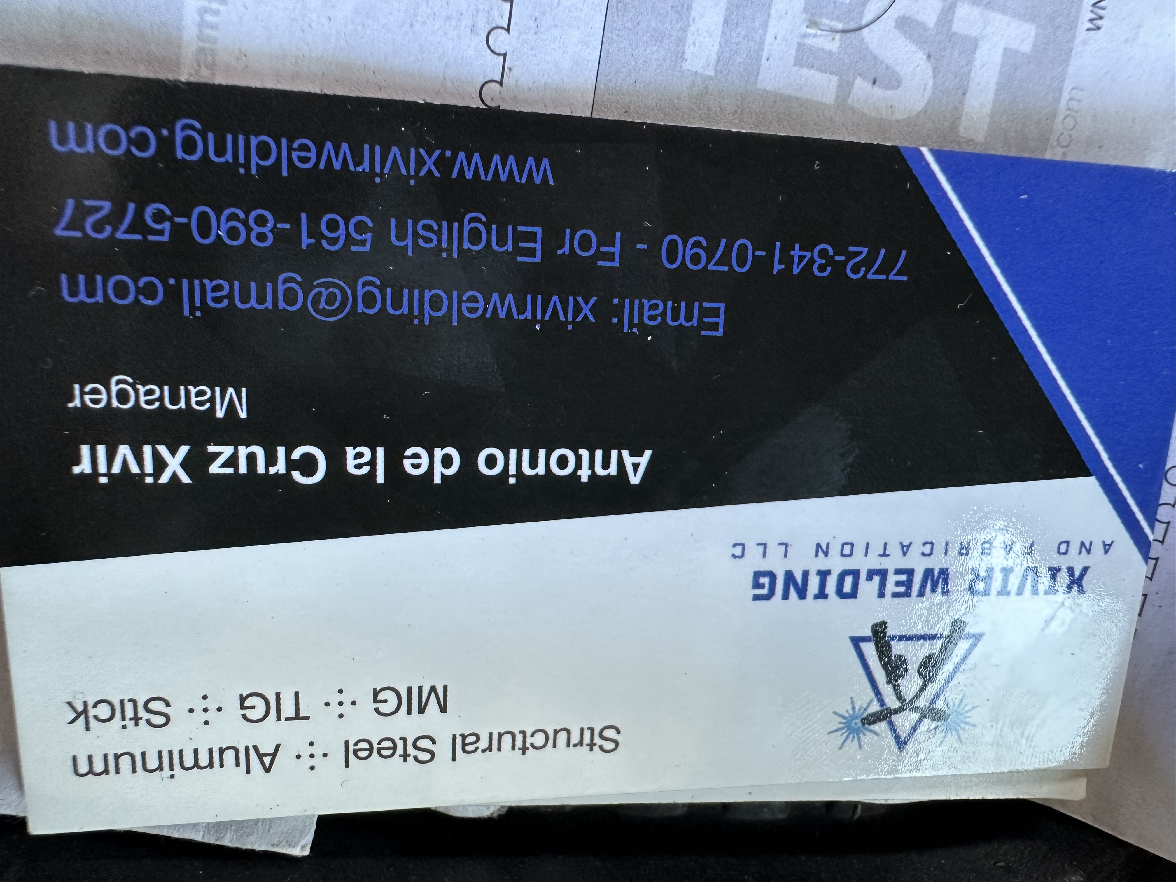 Xivir welding fabrication logo