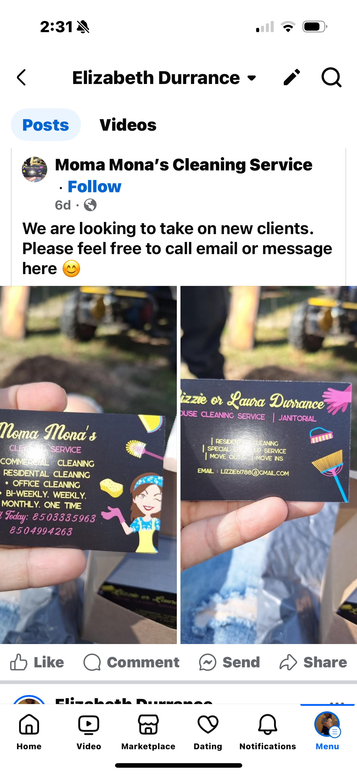 Avatar for Moma Mona’s cleaning service