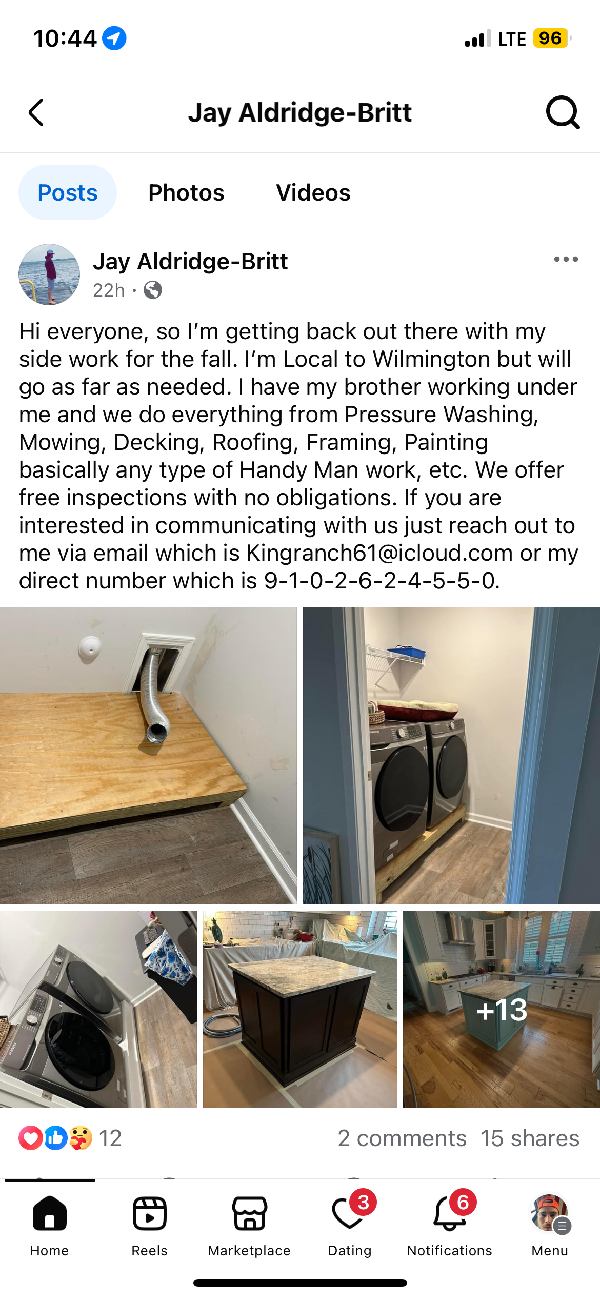 J&J handyman logo