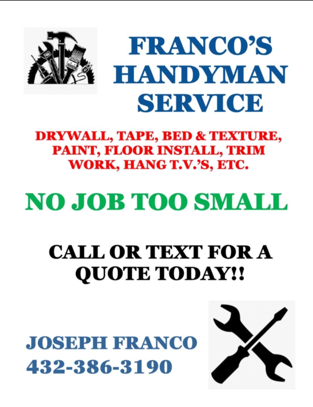 Franco's Handyman Service logo
