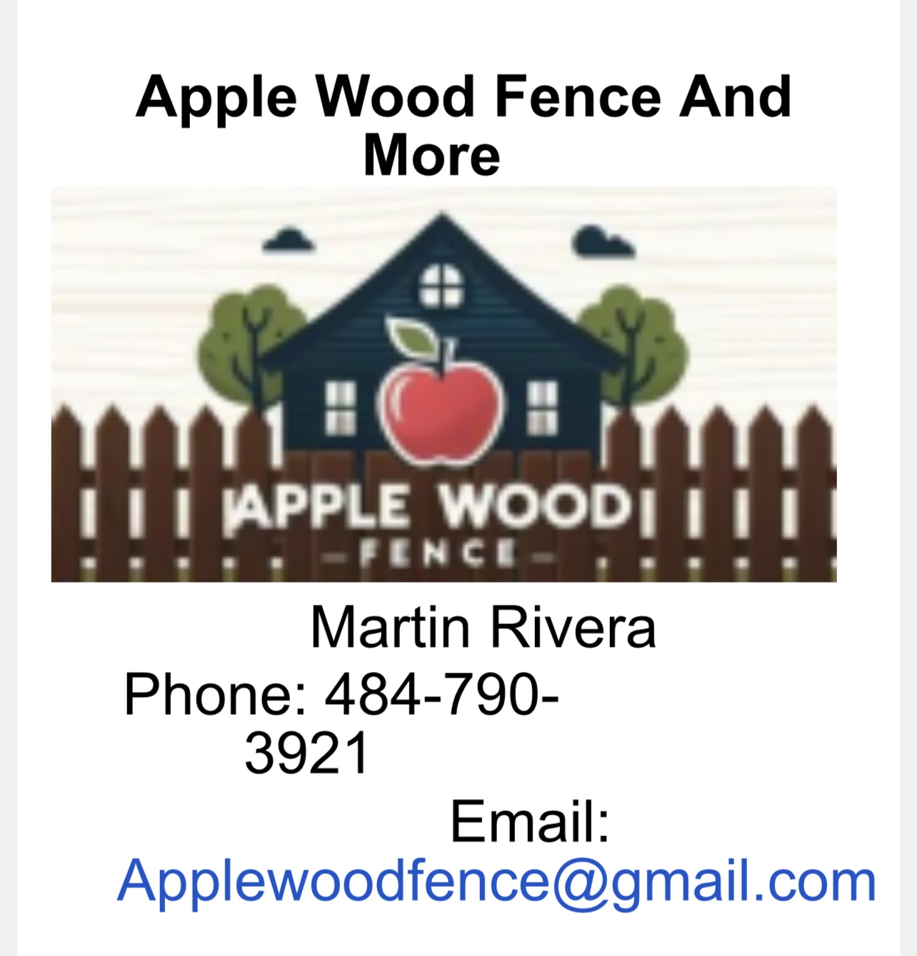 Apple wood Fence logo