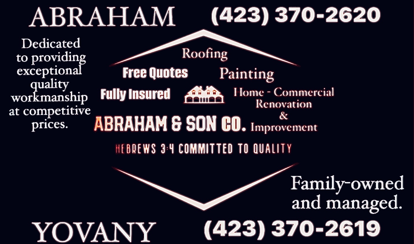 Abraham & Son Roofing Co. logo