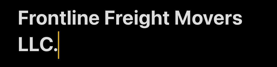 Frontline Freight Movers logo