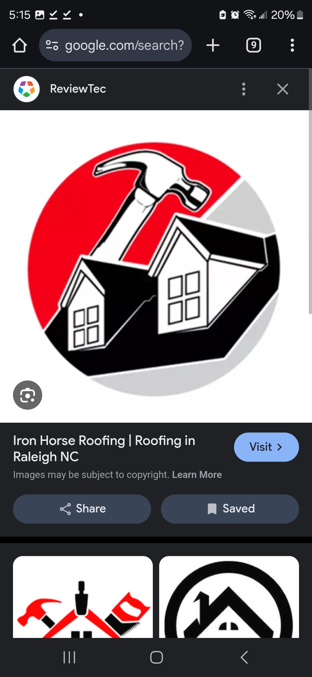Iron Horse Roofing logo