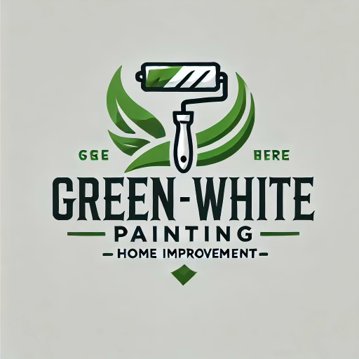 Green White Painting logo