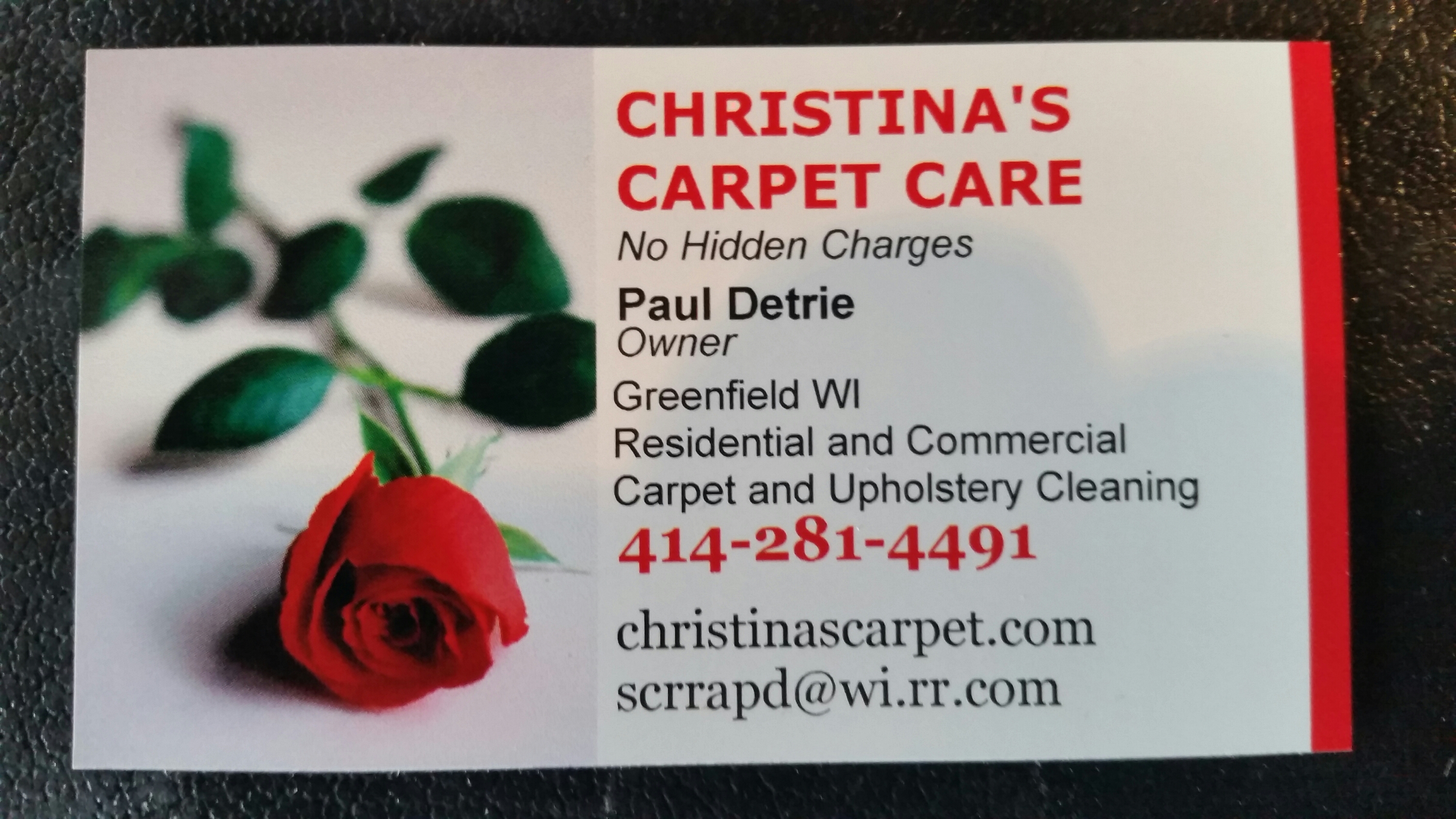 Logo for Christina's Carpet Care
