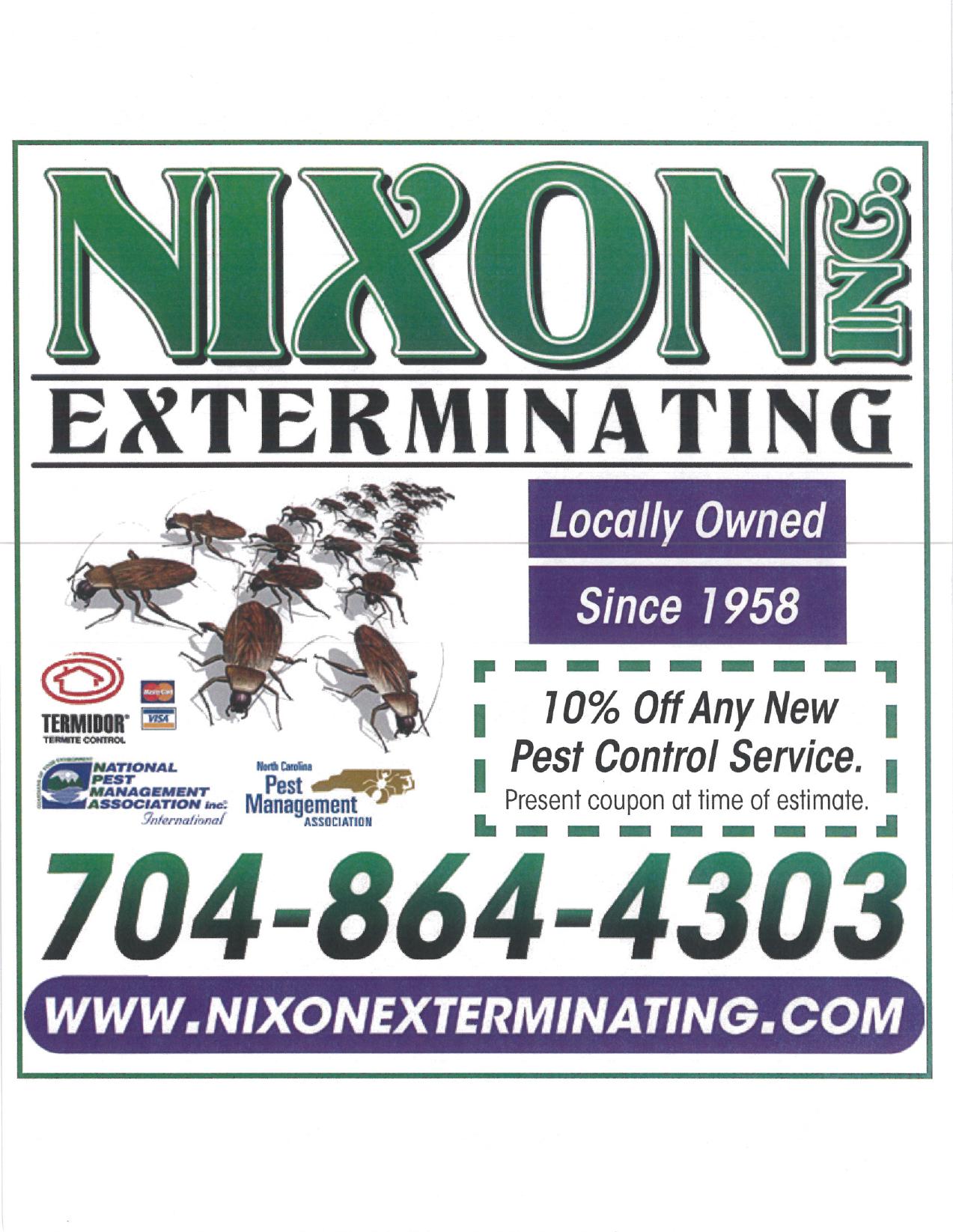 Logo for NIXON EXTERMINATION INC