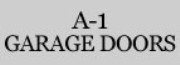 A-1 GARAGE DOORS INC logo