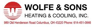 Logo for Wolfe & Sons Heating & A/C Inc
