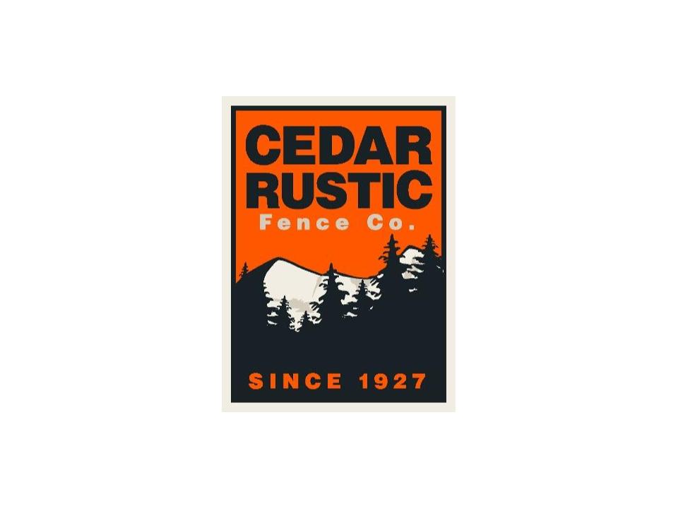 Cedar Rustic Fence Co logo