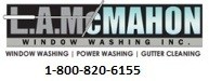 Logo for L A McMahon Window Washing Inc