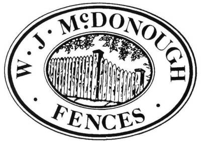 W J McDonough Fence Co logo