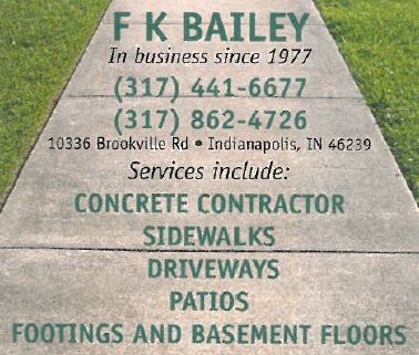 Logo for F K BAILEY