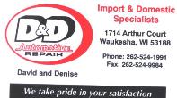 Logo for D & D Automotive Repair