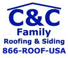 Logo for C & C Family Roofing & Siding