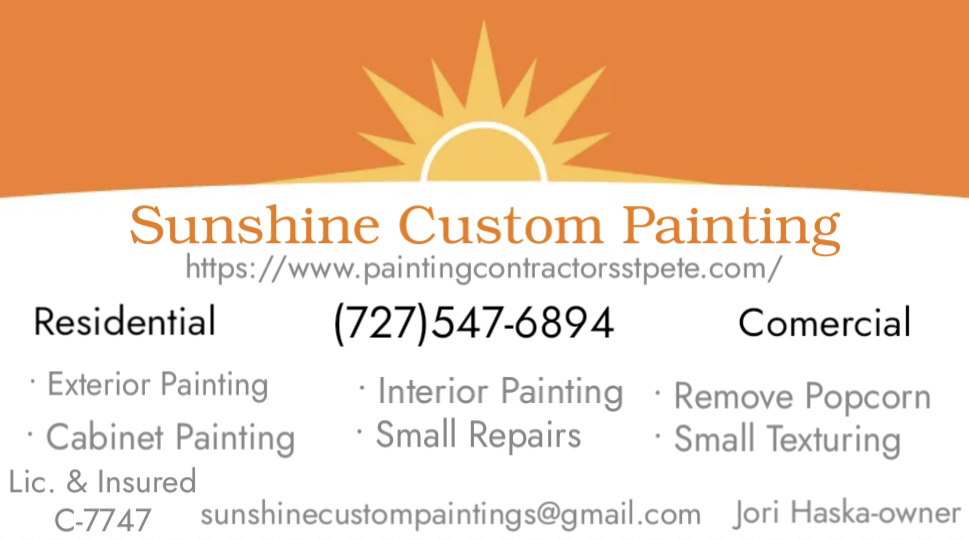 Logo for Sunshine Custom Painting Inc