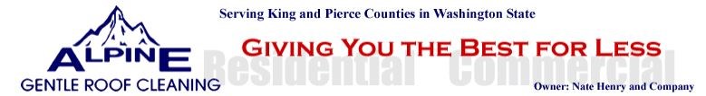 Logo for Alpine Gentle Roof Cleaning
