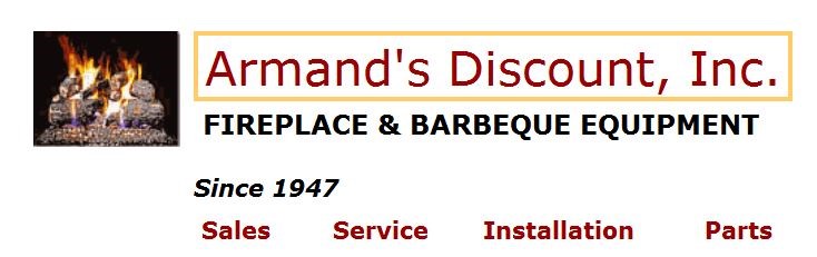 ARMANDS Discount FIREPLACE & BBQ logo