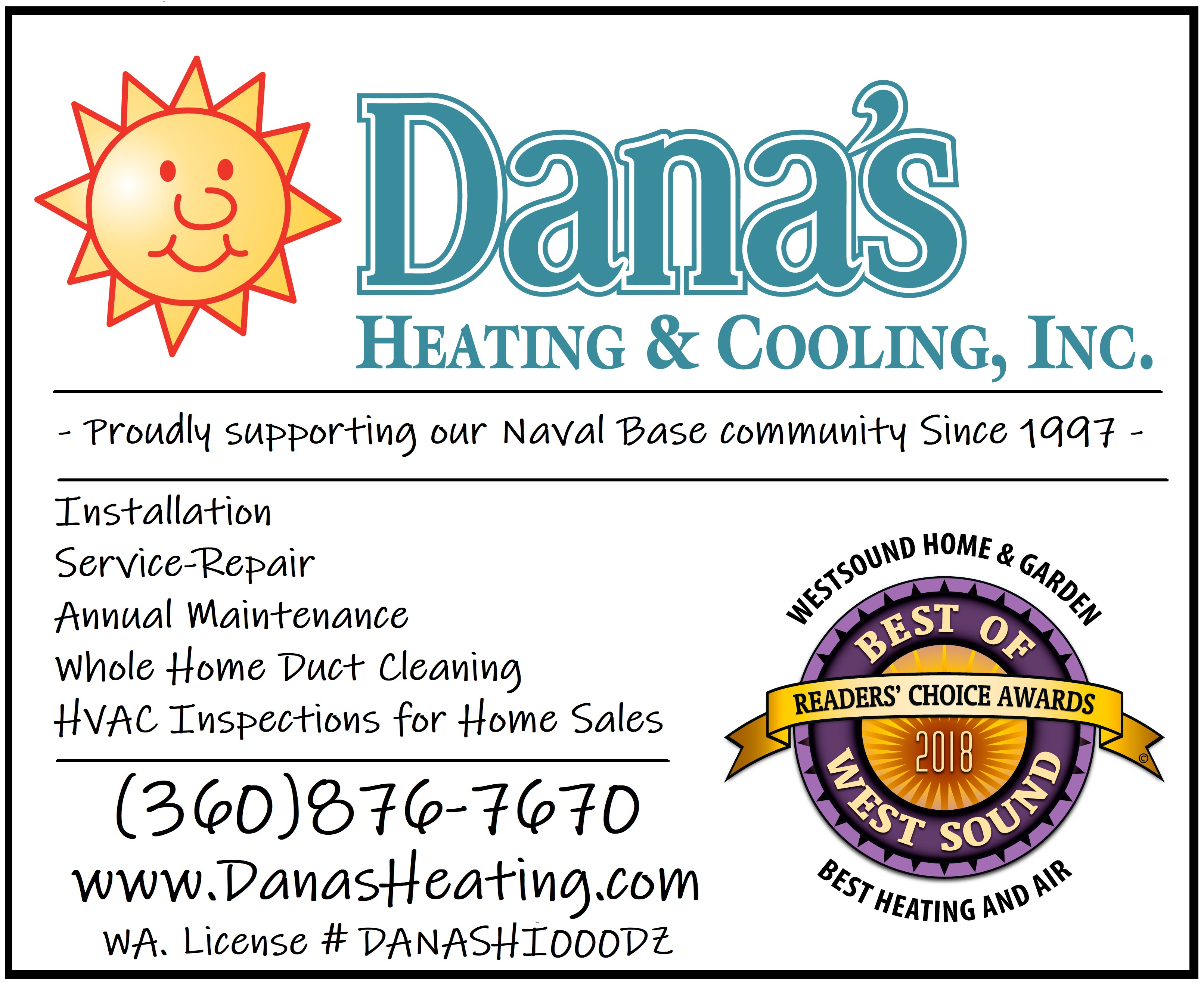 Dana's Heating and Cooling Inc logo