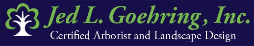 Logo for Jed Goehring Certified Arborist Landscape Design