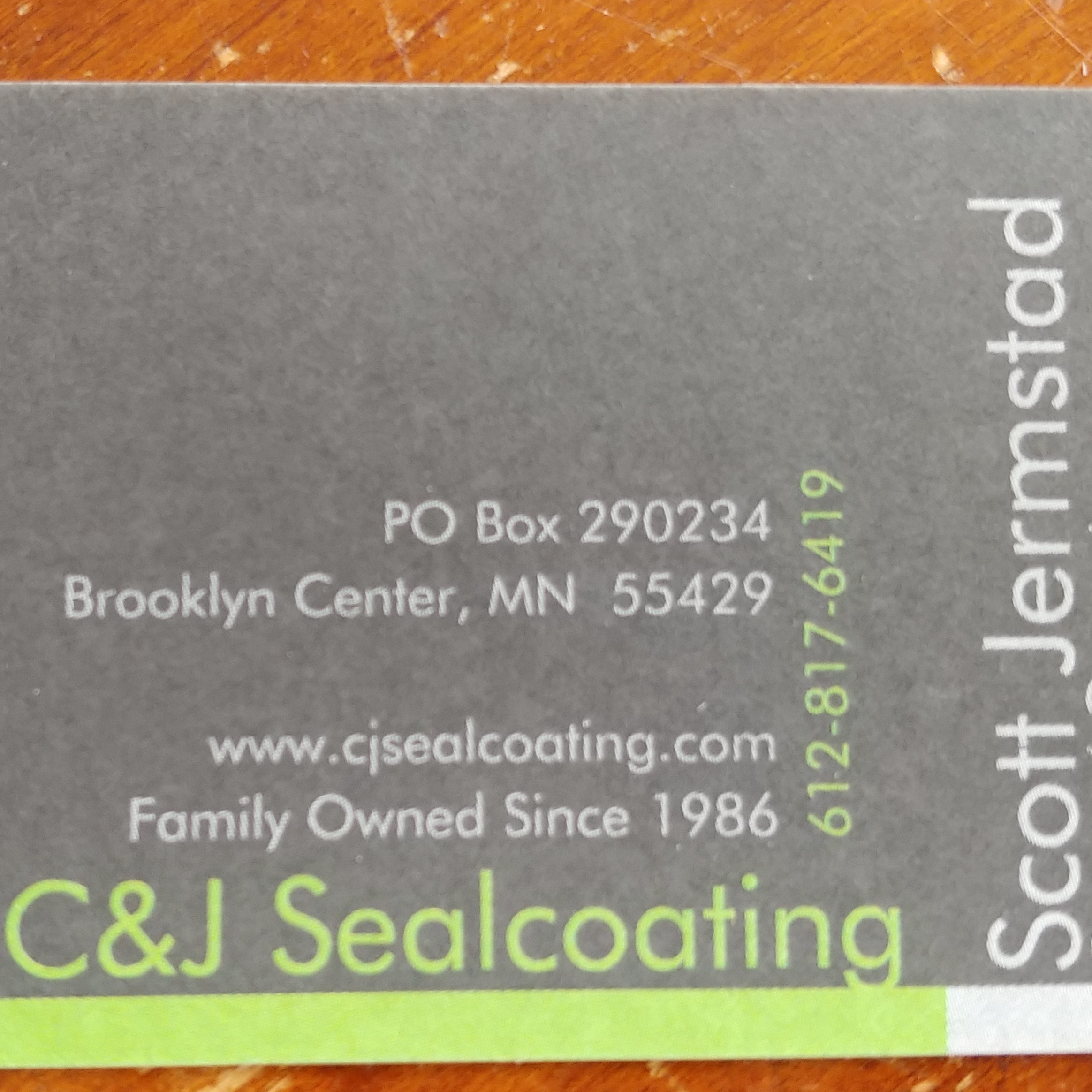 Logo for C&J sealcoating