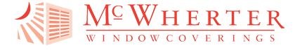 Logo for MCWHERTER WINDOW COVERINGS