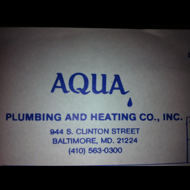 Logo for AQUA PLUMBING & HEATING CO