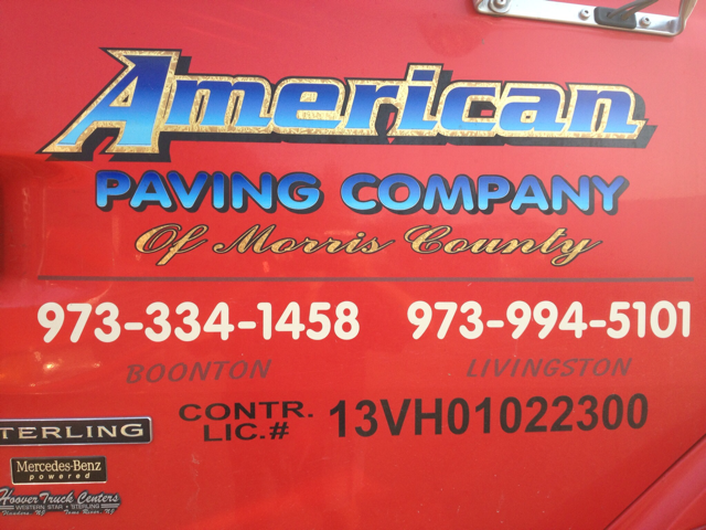 Logo for AMERICAN PAVING CO OF MORRIS COUNTY