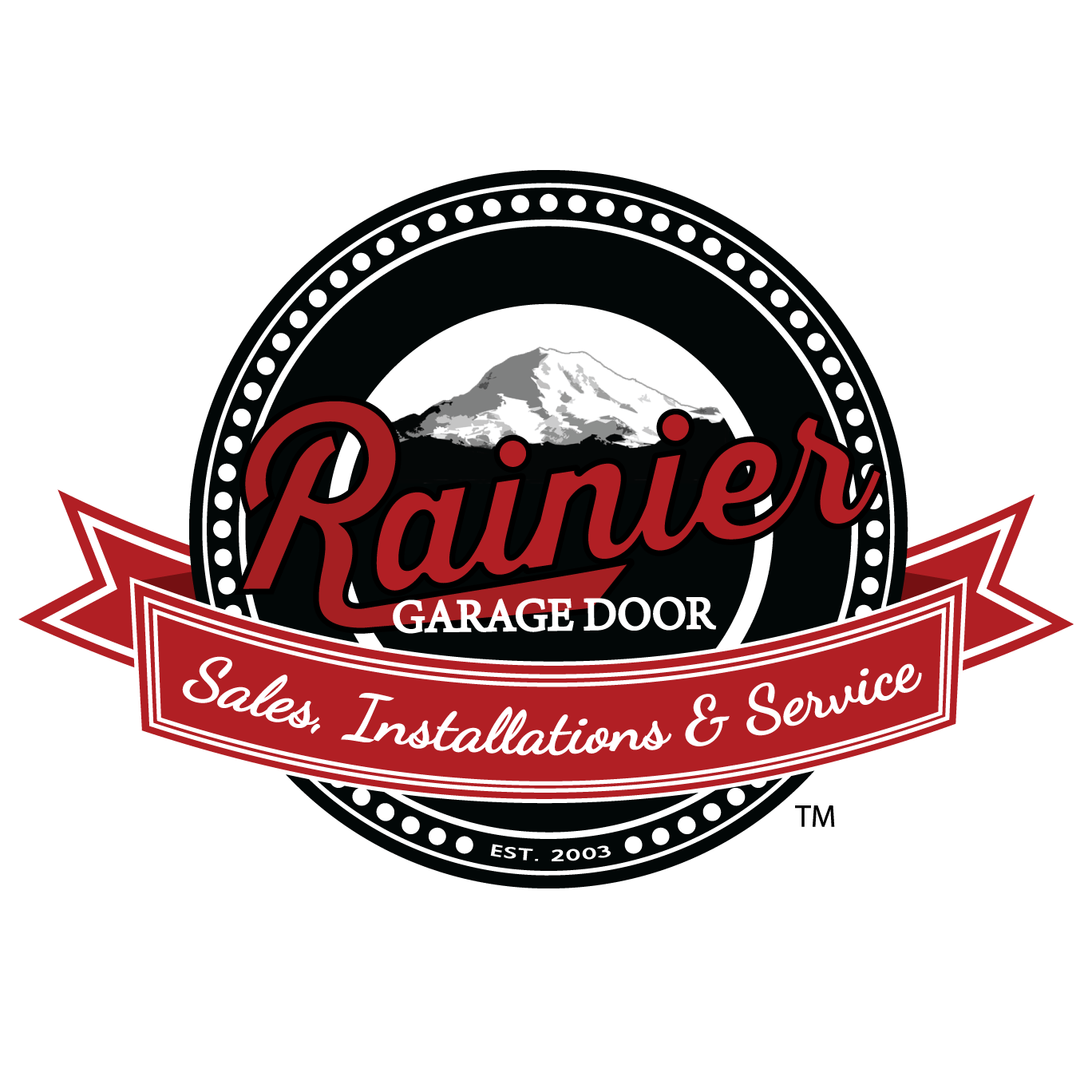Logo for Rainier Garage Door