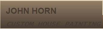 JOHN HORN PAINTING logo