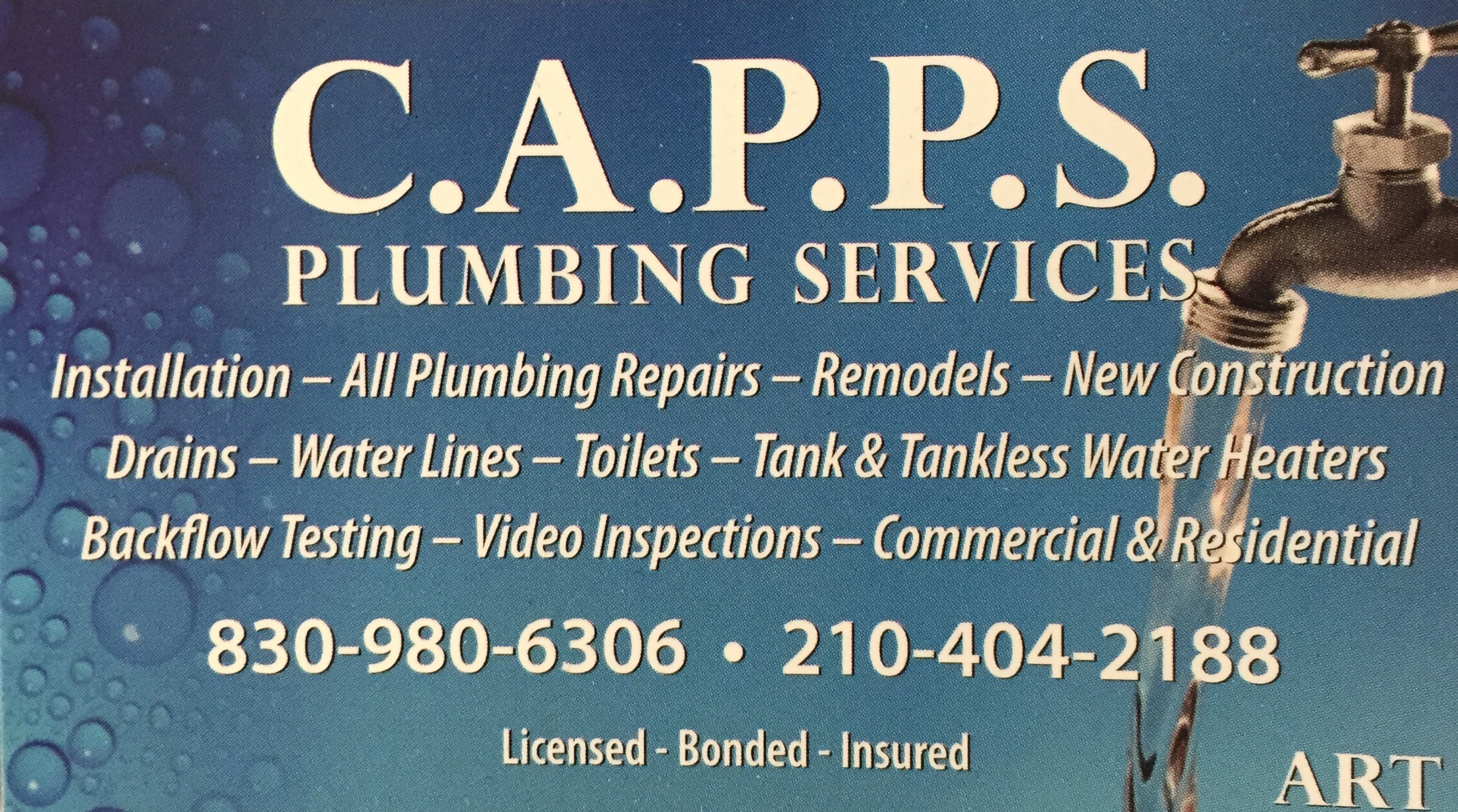 Logo for C.A.P.P.S. PLUMBING