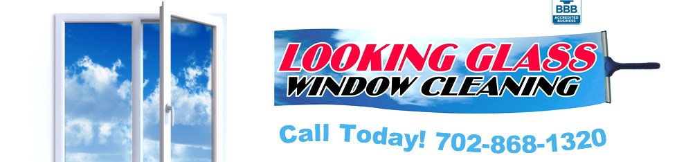Logo for LOOKING GLASS WINDOW CLEANERS
