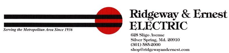 Logo for RIDGEWAY & ERNEST ELECTRIC