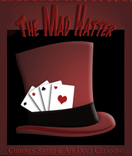 Logo for THE MAD HATTER AIR DUCT CLEANING & CHIMNEY SWEEPIN