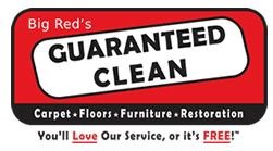 Big Red's Guaranteed Clean logo